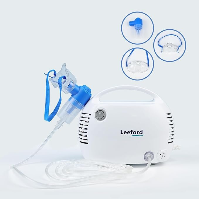 Leeford Compact Nebulizer Machine with Dry Piston Compressor | Portable Nebulizer for Adults & Children | Effective Relief for Asthma, COPD, Cold & Congestion | 2-Year Warranty — image 2