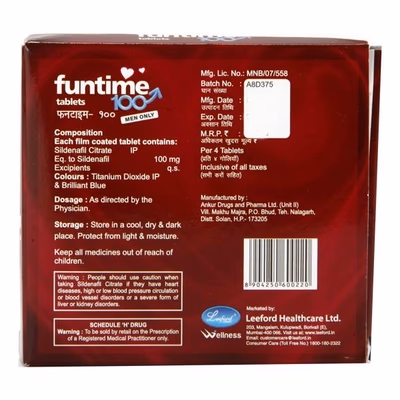 Funtime 100mg Tablet 4's — image 4
